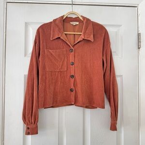Madewell Terracotta Knit Top